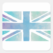 Schattigee Waterverf Britse vlag