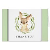 Schattigee Waterverf Bunny Dank je (Voorkant Horizontaal)