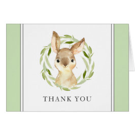 Schattigee Waterverf Bunny Dank je