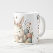 Schattigee waterverf Bunny Easter Grote Koffiekop (Voorkant rechts)