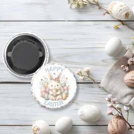 Schattigee waterverf Bunny Easter Magneet