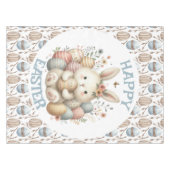 Schattigee waterverf Bunny Easter Tafelkleed (Voorkant (Horizontaal))