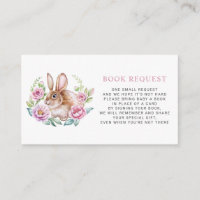 Schattigee Waterverf Bunny Floral Krans Boek Verzo