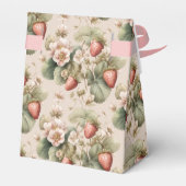 Schattigee Waterverf Bunny met aardbeien Bedankdoosjes (Achterkant)