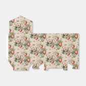 Schattigee Waterverf Bunny met aardbeien Bedankdoosjes (Uitgevouwen)