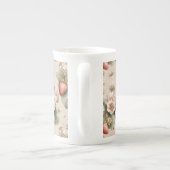 Schattigee Waterverf Bunny met Aardbeien Mok (Achterkant)