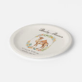 Schattigee Waterverf Camel Baby shower Papieren Bordje (Gekanteld)