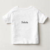 Schattigee Waterverf Cartoon Baby Beer welp Verjaa Kinder Shirts (Achterkant)