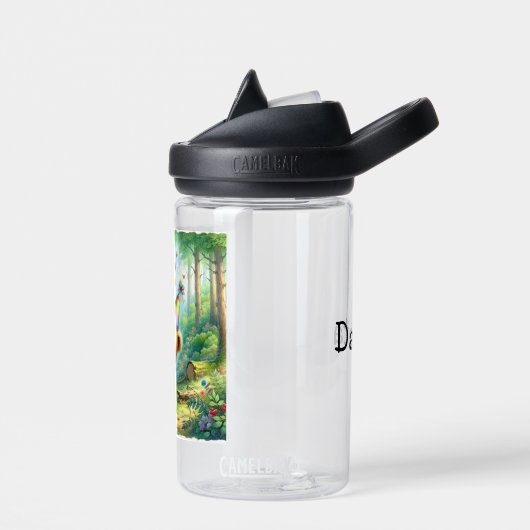 Schattigee Waterverf Cartoon Baby Beer welp Verjaa Waterfles (Links)