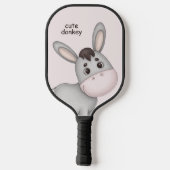 Schattigee Waterverf Cartoon Ezel, Baby Dier Pickleball Paddle (Achterkant)