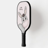 Schattigee Waterverf Cartoon Ezel, Baby Dier Pickleball Paddle (Links)