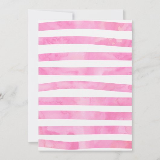 Schattigee Waterverf Cat Invite Kaart (Achterkant)