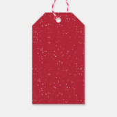 Schattigee Waterverf Cat Meowy Christmas Cadeaulabel (Achterkant)