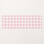 Schattigee Waterverf Cat Workout Pink Gingham Fitn Yogamat (Achterkant (horizontaal))