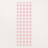 Schattigee Waterverf Cat Workout Pink Gingham Fitn Yogamat (Achterkant)