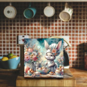 Schattigee Waterverf Chef Bunny Kleurplaten Paasei Feestdagenkaart