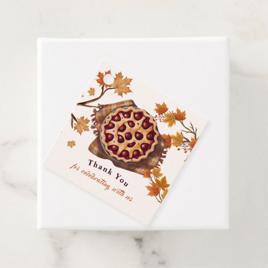 Schattigee Waterverf Cherry Pie Baby shower Dank u Bedankjes Labels (In situ)