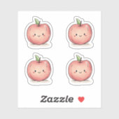 Schattigee Waterverf Chibi Apple Sticker (Vel)