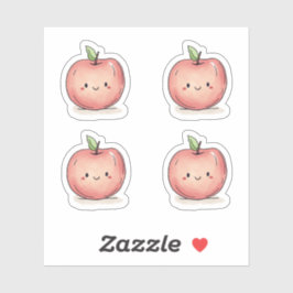Schattigee Waterverf Chibi Apple Sticker