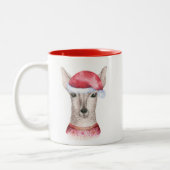Schattigee Waterverf Christmas Deer Mok (Links)
