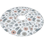 Schattigee Waterverf Christmas Stocking Doodles Kerstboom Rok (Gekanteld)