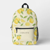 Schattigee Waterverf citroenpatroon Bedrukte Rugzak (Voorkant)