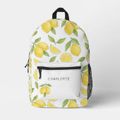 Schattigee Waterverf citroenpatroon Bedrukte Rugzak (Voorkant)