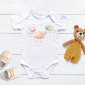 Schattigee Waterverf Cloud Star Baby Girl Shower Romper