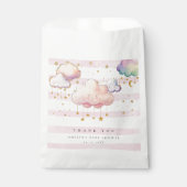 Schattigee Waterverf Cloud Star Baby Meisje Douche Bedankzakje (Voorkant)