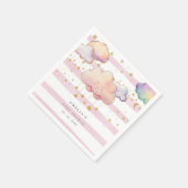 Schattigee Waterverf Cloud Star Baby Meisje Douche Servet (Hoek)