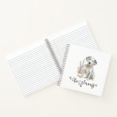 Schattigee Waterverf Dalmatische Puppy Sterk zijn Notitieboek (Binnen)