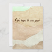 Schattigee Waterverf dinosaurus 1e verjaardagsfees Kaart (Achterkant)