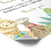 Schattigee Waterverf Dinosaurus Boeken voor Baby Poster (Hoek)