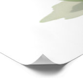 Schattigee Waterverf Dinosaurus Kwekerij Poster Ba (Hoek)