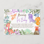 Schattigee waterverf dinosaurussen boeken voor bab informatiekaartje (Voorkant)