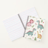 Schattigee Waterverf Dinosaurussen Notitieboek voo (Binnen)