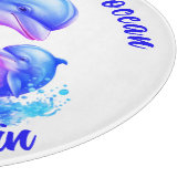 Schattigee Waterverf Dolfijnen Quote | Snijplank (Hoek)