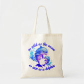 Schattigee Waterverf Dolfijnen Quote | Tote Bag (Voorkant)