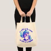 Schattigee Waterverf Dolfijnen Quote | Tote Bag (Voorkant (product))