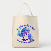 Schattigee Waterverf Dolfijnen Quote | Tote Bag (Voorkant)