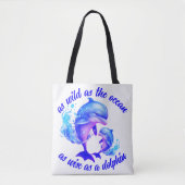 Schattigee Waterverf Dolfijnen Quote | Tote Bag (Voorkant)