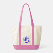 Schattigee Waterverf Dolfijnen Quote | Tote Bag (Achterkant)