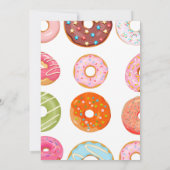 Schattigee Waterverf Donut Baby Sprinkle Baby show Kaart (Achterkant)
