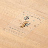 Schattigee Waterverf Dragon Balloon eerste verjaar Acryl Uitnodigingen (Laagn)