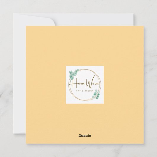 Schattigee Waterverf Duck N Wildflower Blank Feestdagenkaart (Achterkant)