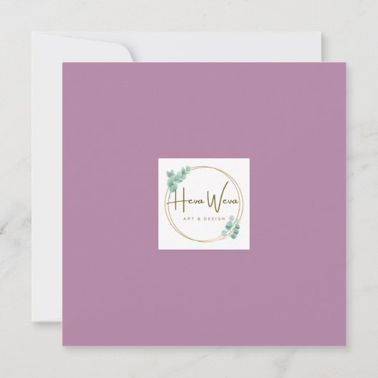 Schattigee Waterverf Duck N Wildflower Blank Kaart (Achterkant)