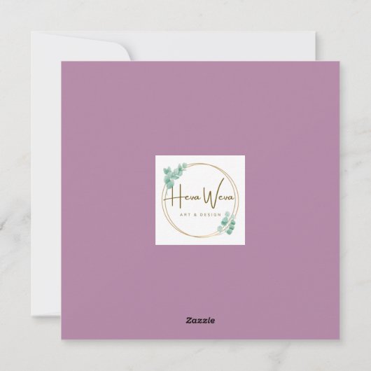 Schattigee Waterverf Duck N Wildflower Blank Vakan Feestdagenkaart (Achterkant)