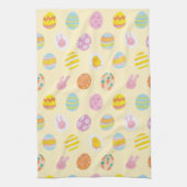 Schattigee Waterverf Easter Painted Egg Pattern Ye Theedoek (Verticaal)
