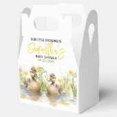 Schattigee Waterverf eend baby jongen douche Bedankdoosjes (Geopend)