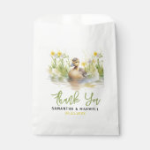 Schattigee Waterverf eend baby jongen douche Bedankzakje (Voorkant)